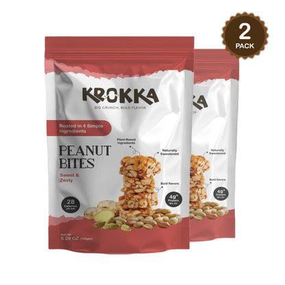 Peanut Bites - Sweet & Zesty - Krokka