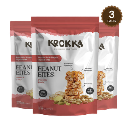 Peanut Bites - Sweet & Zesty - Krokka