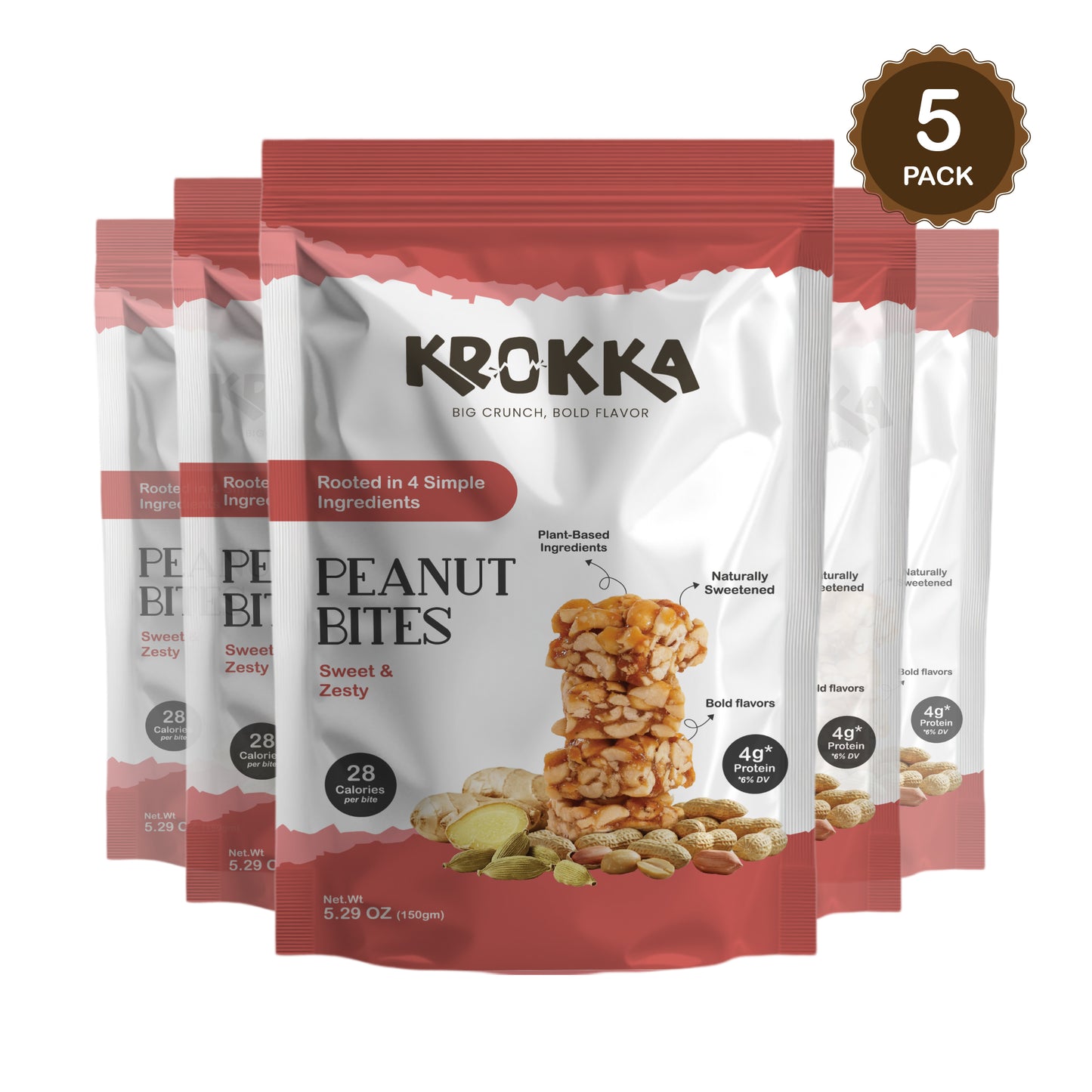Peanut Bites - Sweet & Zesty - Krokka