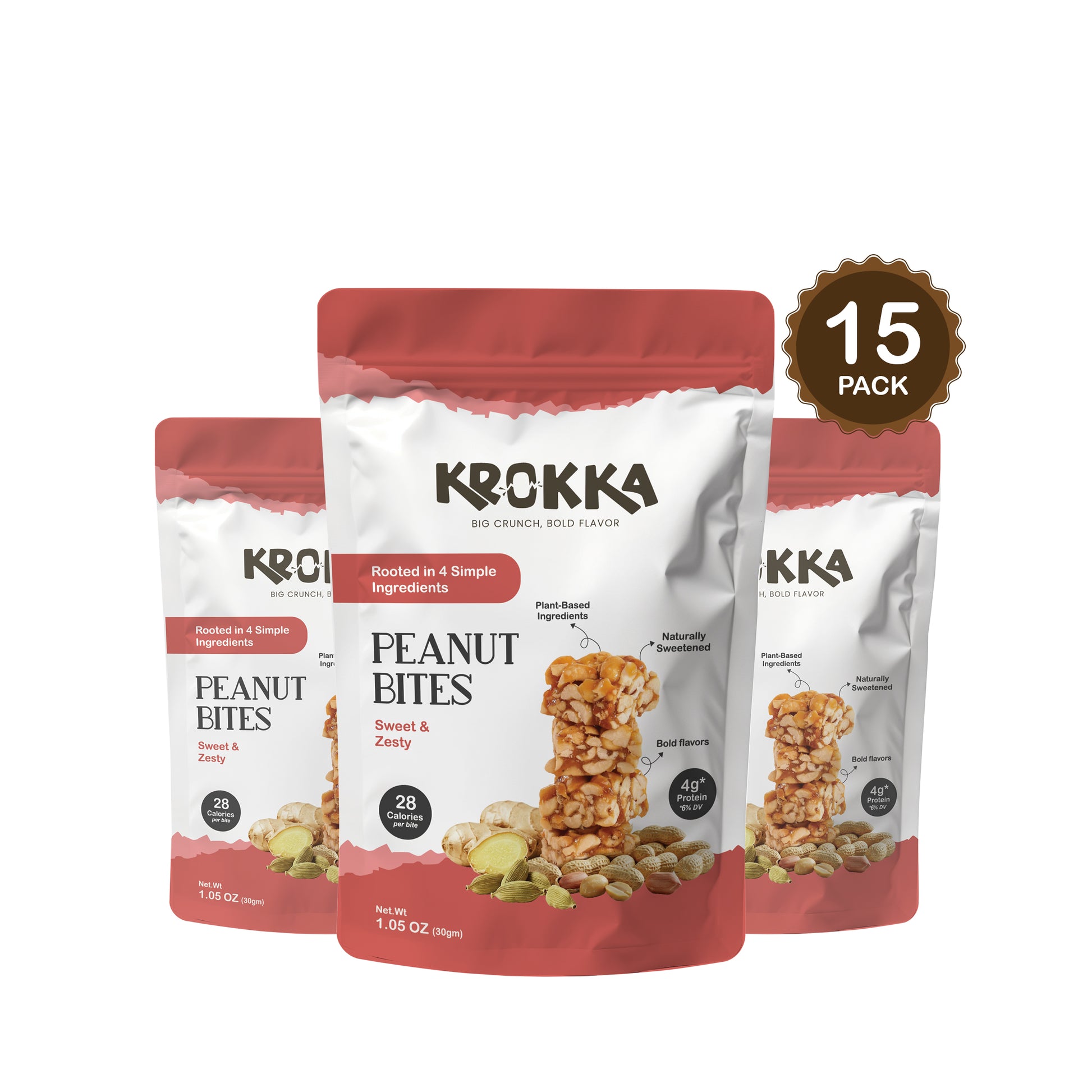 Peanut Bites - Sweet & Zesty - Krokka