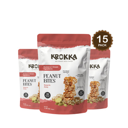 Peanut Bites - Sweet & Zesty - Krokka