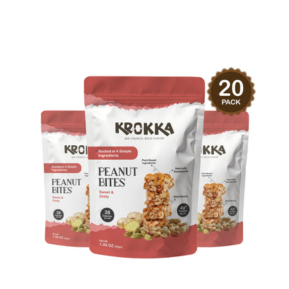 Peanut Bites - Sweet & Zesty - Krokka